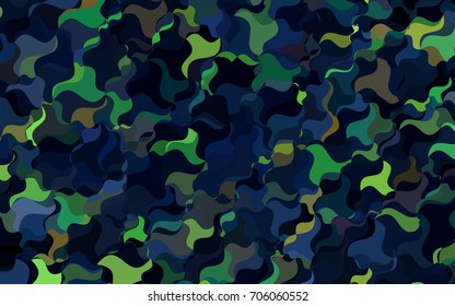 Light Green, Red vector crooked abstract template. Shining illustration, which consist of blurred lines. The polygonal design can be used for your web site.