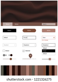 Light Green, Red vector design ui kit with curved circles. Colorful abstract illustration with gradient lines. This sample is for your website.