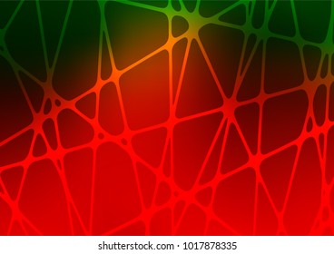 Light Green, Red vector doodle blurred background. Shining colored illustration with doodles in Zen tangle style. The elegant pattern can be used as a part of a brand book.