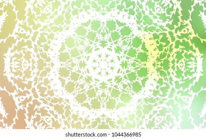 Light Green, Red vector doodle blurred background. Shining colored illustration with childish doodles in Arabic style. The elegant pattern can be used as a part of a brand book.