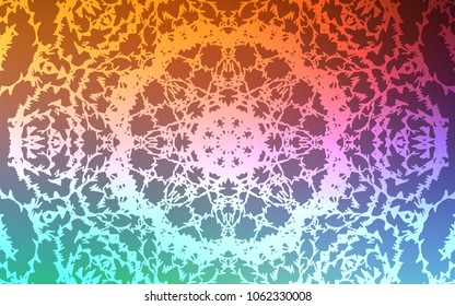 Light Green, Red vector doodle blurred background. A completely new color illustration in doodle style drawn by child. Hand painted design for web, wrapping, wallpaper.