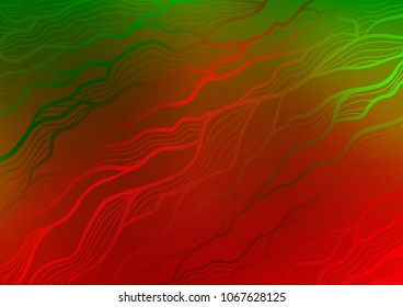 Light Green, Red vector doodle blurred template. A completely new color illustration in doodle style. The doodle design can be used for your web site.
