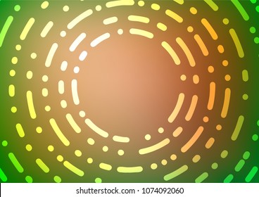 Light Green, Red vector doodle blurred pattern. Shining colored illustration with doodles in Zen tangle style. A completely new template for your business design.