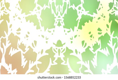 Light Green, Red vector doodle blurred background. Shining colored illustration with childish doodles in Arabic style. The elegant pattern can be used as a part of a brand book.