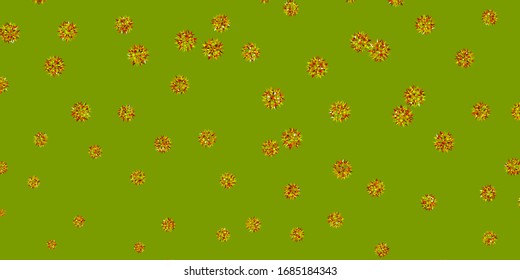 Light Green, Red vector doodle template with flowers. Simple design with flowers on abstarct background. Brand new business design.