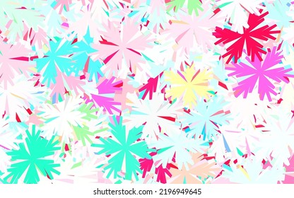 Light Green, Red vector doodle background with trees, branches. Modern abstract illustration with flowers. Textured pattern for websites, banners.