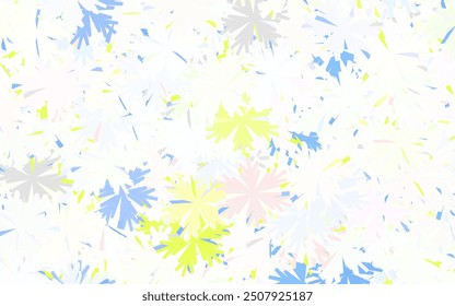 Light Green, Red vector doodle backdrop with trees, branches. Sketchy doodle flowers on white background. Pattern for wallpapers, coloring books.