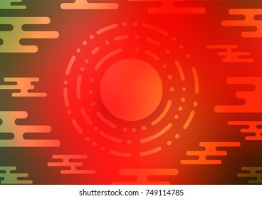 Light Green, Red vector doodle blurred pattern. Blurred decorative design in Indian style with Zen tangles. The elegant pattern can be used as a part of a brand book.