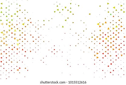 Light Green, Red vector geometric simple minimalistic background, which consist of triangles on white background. Triangular pattern with gradient for your business design. 