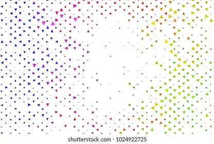 Light Green, Red vector geometric simple minimalistic background, which consist of triangles on white background. Triangular pattern with gradient for your business design. 
