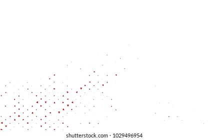Light Green, Red vector geometric simple minimalistic background, which consist of triangles on white background. Triangular pattern with gradient for your business design. 
