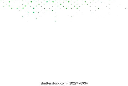 Light Green, Red vector geometric simple minimalistic background, which consist of triangles on white background. Triangular pattern with gradient for your business design. 