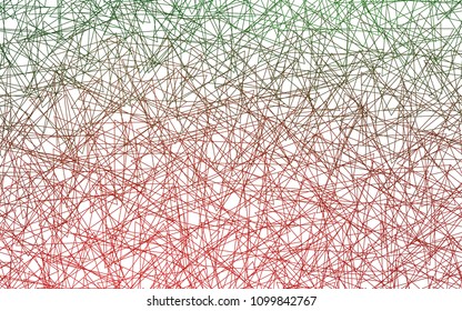 Light Green, Red vector geometric simple minimalistic background, which consist of triangles on white background. Triangular pattern with gradient for your business design. 