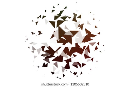 Light Green, Red vector geometric simple minimalistic background, which consist of triangles on white background. Triangular pattern with gradient for your business design. 