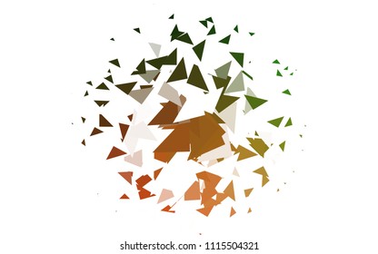 Light Green, Red vector geometric simple minimalistic background, which consist of triangles on white background. Triangular pattern with gradient for your business design. 