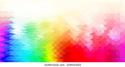Diseño poligonal geométrico vectorial rojo, verde claro. Ilustración abstracta moderna con triángulos poligonales. Su diseño para aplicaciones.