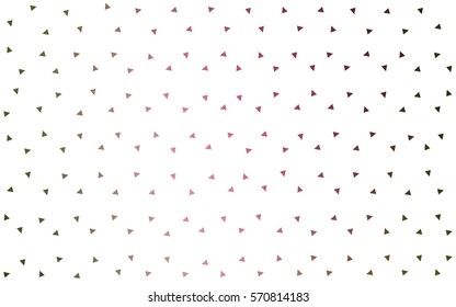 Light Green Red vector geometric simple minimalistic background, which consist of triangles on white background. Triangular pattern with gradient for your business design. 
