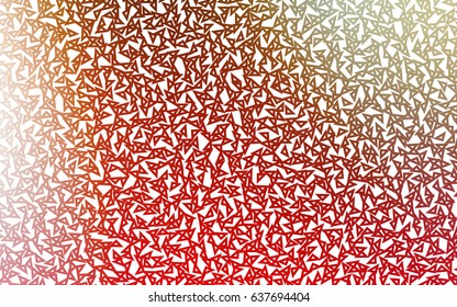 Light Green, Red vector geometric simple minimalistic background, which consist of triangles on white background. Triangular pattern with gradient for your business design. 