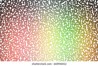 Light Green, Red vector geometric simple minimalistic background, which consist of triangles on white background. Triangular pattern with gradient for your business design. 