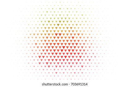 Light Green, Red vector geometric simple minimalistic background, which consist of triangles on white background. Triangular pattern with gradient for your business design. 