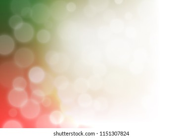 Light Green, Red vector glossy bokeh pattern. An elegant bright illustration with gradient. The template can be used for your brand book.