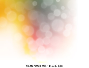Light Green, Red vector glossy bokeh pattern. Colorful illustration in abstract style with gradient. The template can be used for your brand book.
