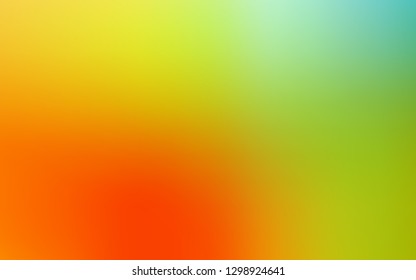 Light Green, Red vector glossy abstract background. A completely new colored illustration in blur style. New way of your design.