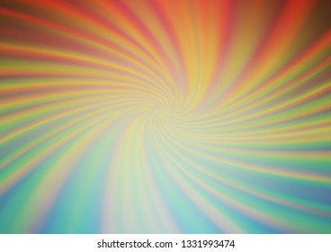 Light Green, Red vector glossy abstract template. A vague abstract illustration with gradient. A new texture for your design.
