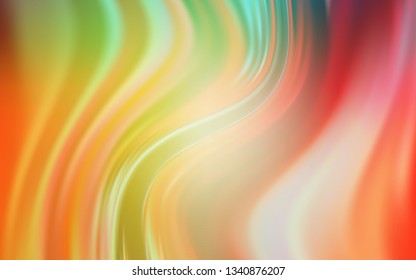 Light Green, Red vector glossy abstract backdrop. Creative illustration in halftone style with gradient. The best blurred design for your business.