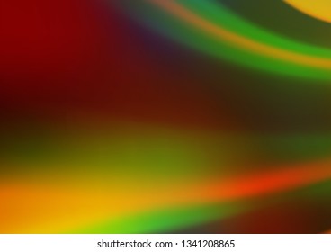 Light Green, Red vector glossy abstract template. A completely new color illustration in a bokeh style. A completely new template for your design.
