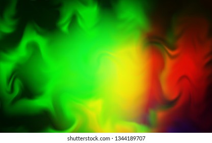 Light Green, Red vector glossy abstract background. Abstract colorful illustration with gradient. Smart design for your work.