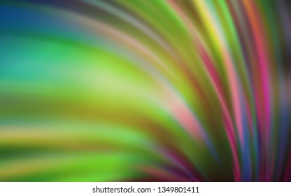 Light Green, Red vector glossy abstract layout. Shining colored illustration in smart style. New way of your design.