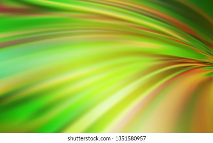 Light Green, Red vector glossy abstract background. An elegant bright illustration with gradient. Completely new design for your business.