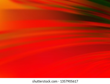 Light Green, Red vector glossy abstract template. Creative illustration in halftone style with gradient. A completely new design for your business.