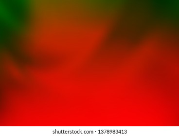 Light Green, Red vector glossy abstract background. Shining colorful illustration in a Brand new style. The elegant pattern for brand book.