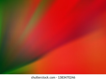 Light Green, Red vector glossy abstract template. Creative illustration in halftone style with gradient. The template can be used for your brand book.