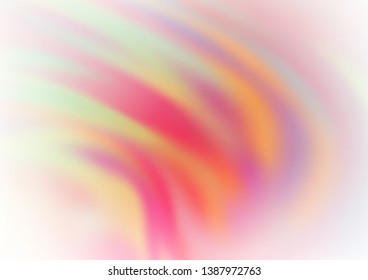 Light Green, Red vector glossy abstract background. Colorful illustration in blurry style with gradient. The best blurred design for your business.