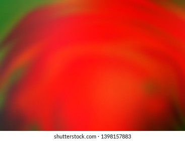 Light Green, Red vector glossy abstract background. Colorful abstract illustration with gradient. Brand new style for your business design.