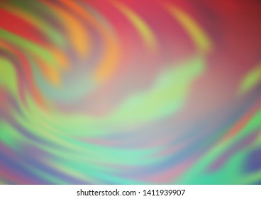 Light Green, Red vector glossy abstract template. A completely new color illustration in a bokeh style. A completely new template for your design.