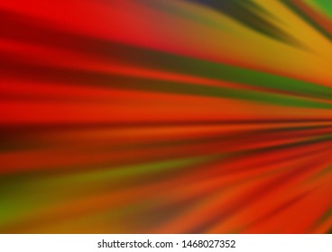 Light Green, Red vector glossy abstract template. Modern geometrical abstract illustration with gradient. The blurred design can be used for your web site.