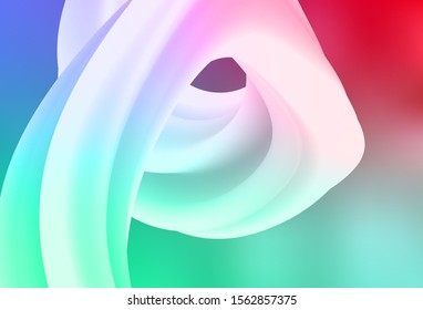 Light Green, Red vector glossy abstract background. Shining colorful illustration in smart style. Background for a cell phone.