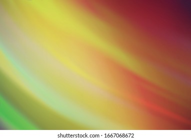Light Green, Red vector glossy abstract layout. Modern abstract illustration with gradient. Completely new design for your business.
