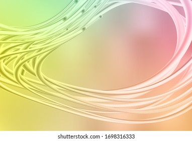 Light Green, Red vector glossy abstract backdrop. New colored illustration in blur style with gradient. Smart design for your work.