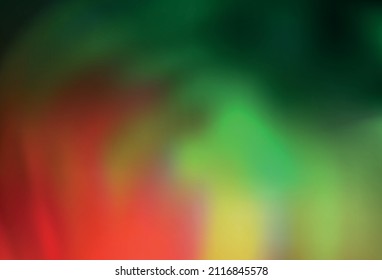 Light Green, Red vector glossy abstract background. Colorful illustration in abstract style with gradient. Smart design for your work.