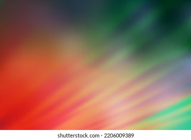 Light Green, Red vector glossy abstract backdrop. Colorful illustration in abstract style with gradient. New style design for your brand book.