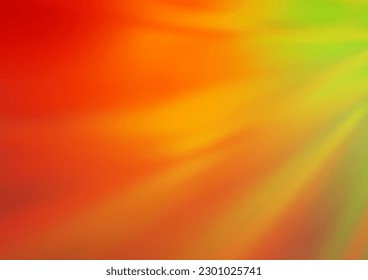 Light Green, Red vector glossy abstract template. Glitter abstract illustration with an elegant design. Brand new design for your business.