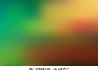 Hellgrüner, roter, glänzender, abstrakter Hintergrund. Eine elegante, helle Illustration mit Farbverlauf. Einfaches Design für Ihr Unternehmen.