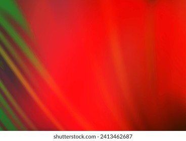 Verde claro, rojo vectorial brillante fondo abstracto. Una elegante ilustración brillante con gradiente. Una nueva textura para tu diseño.