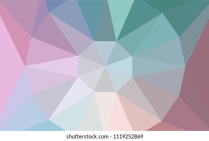 Light Green, Red vector gradient triangles template with a gem in a centre. Illustration in abstract style with triangles. Polygonal design for your web site.