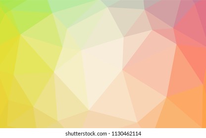 Light Green, Red vector gradient triangles pattern. A sample with polygonal shapes. Textured pattern for your backgrounds.